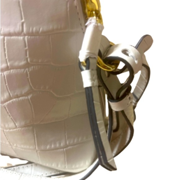 Radley London Women's Chelsea Faux Croc Zip Top Cross-Body, White - Picture 10 of 13